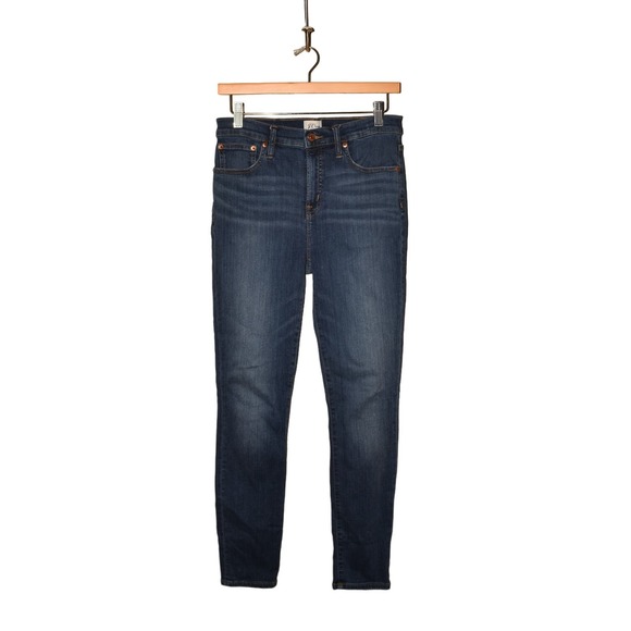 J.CREW $89 9" High Rise Toothpick Jean in Blue Nile Wash Size 27 - Picture 1 of 4